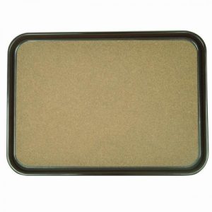 Bandeja rectangular de 16" x 12"  con corcho