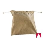 Bolsa de tela para secadora de manos, color tan.