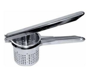 Majador redondo de acero inoxidable 9"