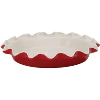 Molde para pie 10 3/4"  de porcelana color blanco/rojo