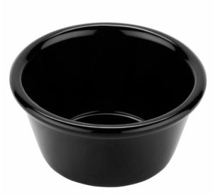 Ramekin de Melamina de 4 Onzas Negro