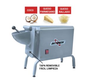 Rallador de Queso y Coco con 4 Discos 120V/60Hz/1Ph