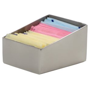 Caja p/ Sobres de Azucar Rectangular AI 3 1/8" x 2 1/2"