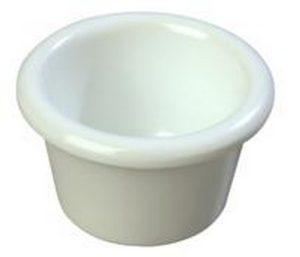 Ramenkin, 1.5 Onz, melamina. Blanco