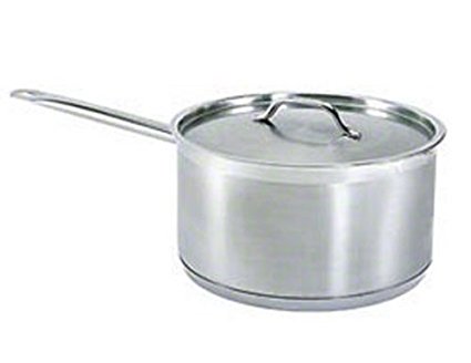 olla para salsa de acero inox 3.5 qt con tapa