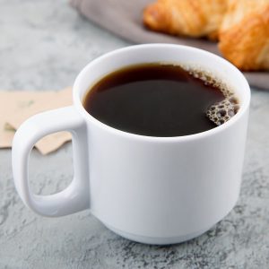 Taza de Café Apilable de Tritán de 8 Onzas Blanco