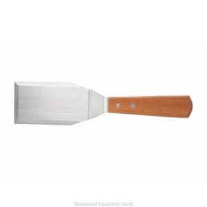 Espatula para hamburguesasde acero inoxidable con mango de madera 5 1/8 x 2 7/8 "