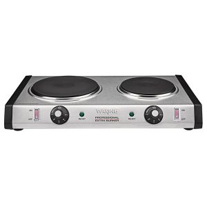 Cocina de 2 Quemadores Portatil 1,800 Watts Eléctrica 120V/60Hz/1Ph