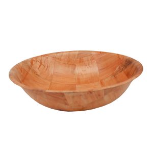 Ensaladera con tramado de madera 10"