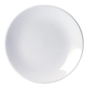 PLATO COUPE 10.5" DE PORCELANA COLOR BLANCO